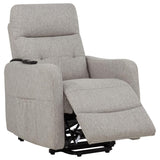 Dayes Upholstered Power Lift Recliner Chair Taupe - 600131P