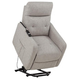 Dayes Upholstered Power Lift Recliner Chair Taupe - 600131P