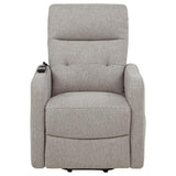 Dayes Upholstered Power Lift Recliner Chair Taupe - 600131P