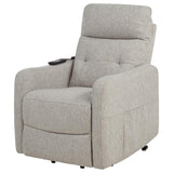 Dayes Upholstered Power Lift Recliner Chair Taupe - 600131P