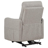 Dayes Upholstered Power Lift Recliner Chair Taupe - 600131P