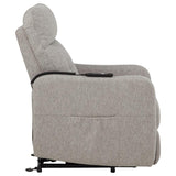 Dayes Upholstered Power Lift Recliner Chair Taupe - 600131P