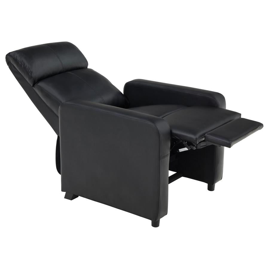 Toohey Upholstered Tufted Recliner Living Room Set Black - 600181-S3A