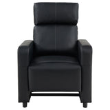 Toohey Upholstered Tufted Recliner Living Room Set Black - 600181-S3A