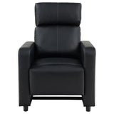 Toohey Upholstered Tufted Recliner Living Room Set Black - 600181-S3B