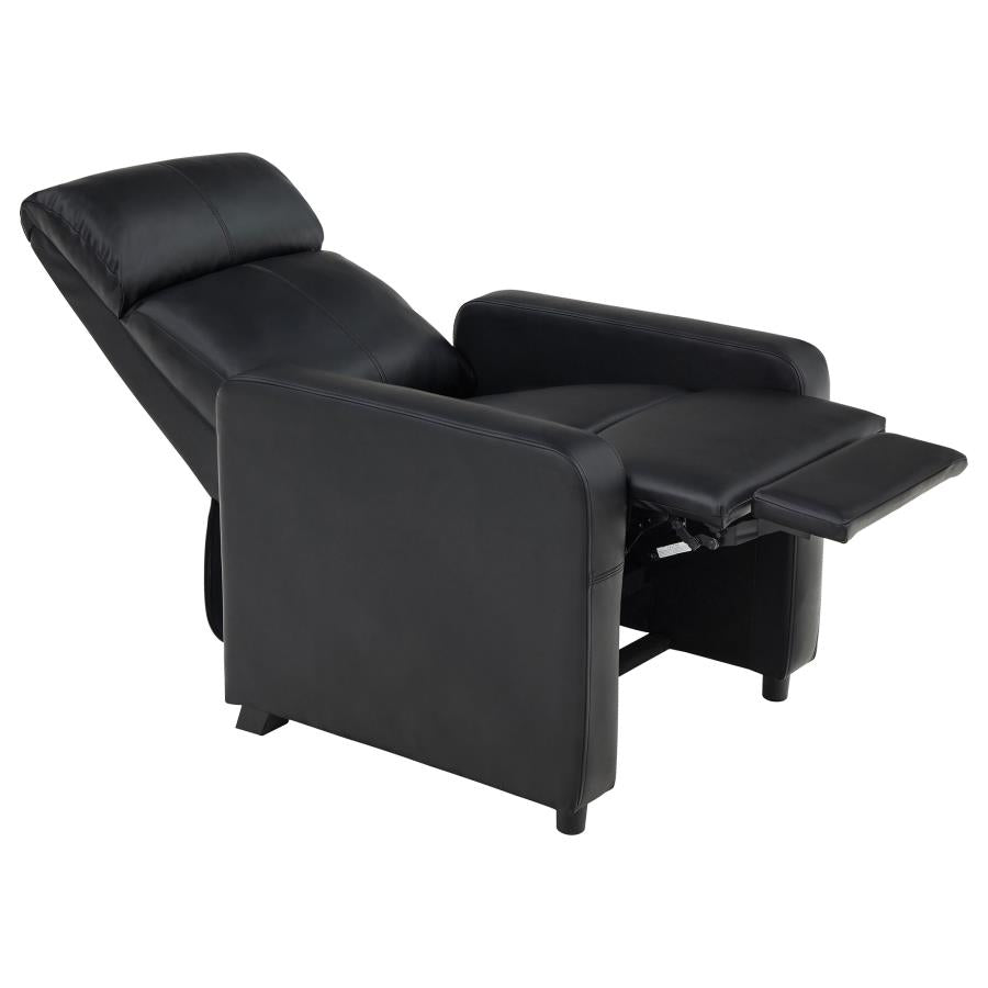 Toohey Upholstered Tufted Recliner Living Room Set Black - 600181-S4B
