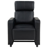 Toohey Upholstered Tufted Recliner Living Room Set Black - 600181-S4B