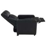 Toohey Upholstered Tufted Recliner Living Room Set Black - 600181-S4B