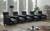 Toohey Upholstered Tufted Recliner Living Room Set Black - 600181-S5A