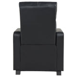 Toohey Upholstered Home Theater Push Back Recliner Black - 600181