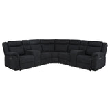 Hagen Upholstered Power Reclining Sectional Sofa Steel Grey - 600500P
