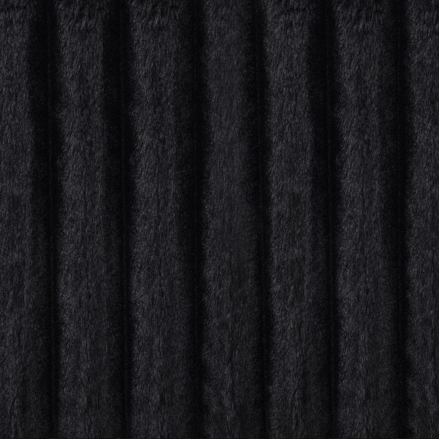 Jacana Corduroy Upholstered Dual Power Chaise Sofa Black - 600537P