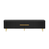 Minimalist TV Stand For TVs Up To 85", Modern Entertainment Center Media Console With 4 Spacious Cabinets For Living Room