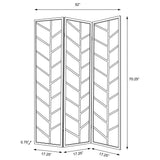 Foldable 3 Panel Screen - Walnut