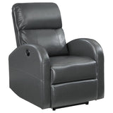 Grant Upholstered Power Recliner Chair Grey - 601499P