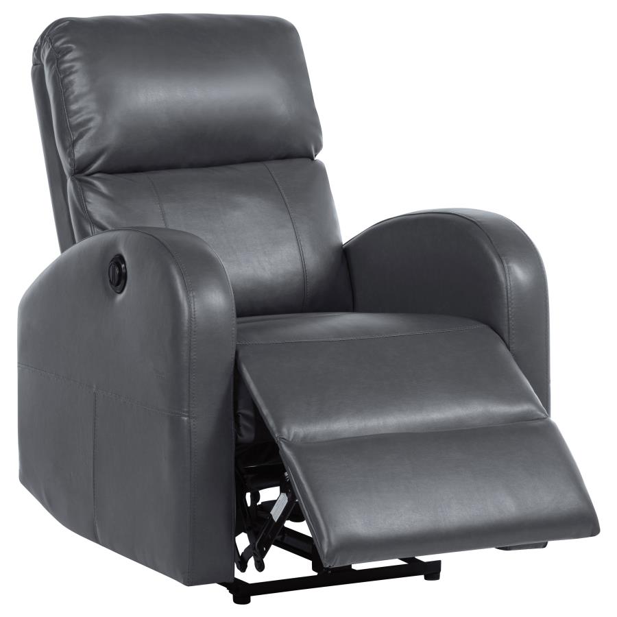 Grant Upholstered Power Recliner Chair Grey - 601499P