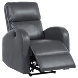 Grant Upholstered Power Recliner Chair Grey - 601499P