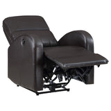 Grant Upholstered Power Recliner Chair Brown - 601500P