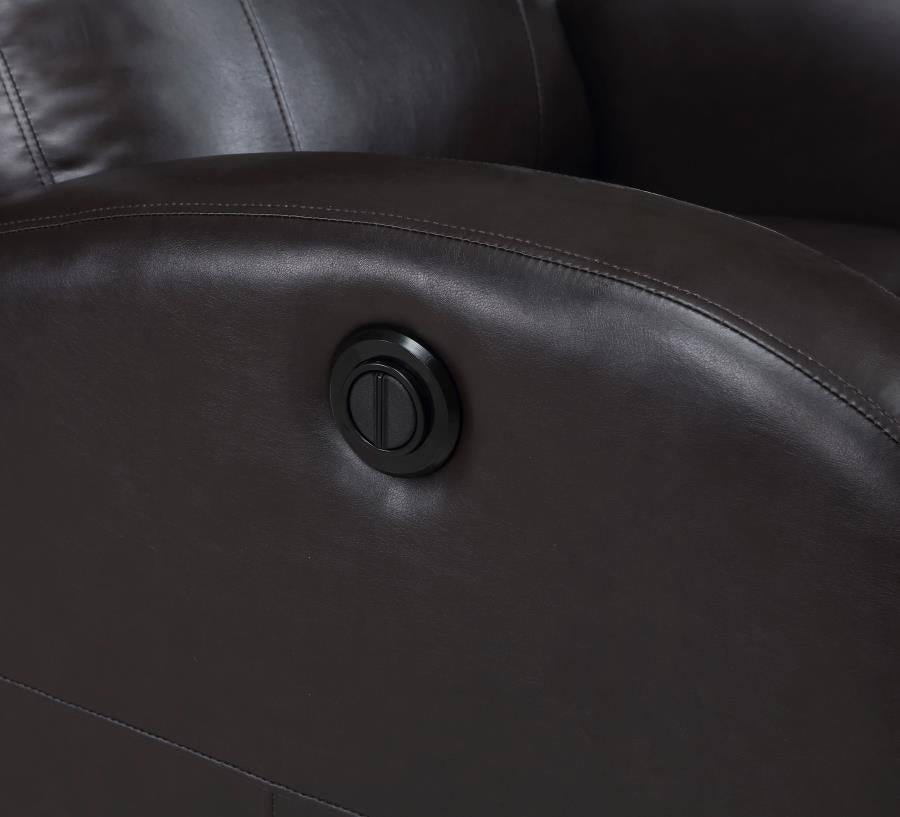 Grant Upholstered Power Recliner Chair Brown - 601500P