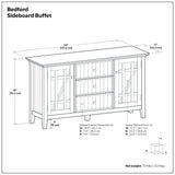 Bedford - Sideboard Buffet - White