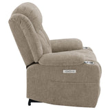 Houston Upholstered Power Lift Recliner Chair Camel - 602274P