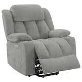 Houston Upholstered Power Lift Recliner Grey - 602284P