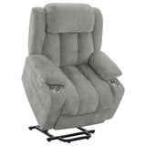 Houston Upholstered Power Lift Recliner Grey - 602284P