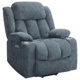 Houston Upholstered Power Lift Recliner Slate Blue - 602294P
