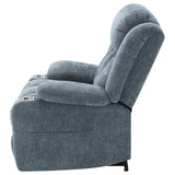 Houston Upholstered Power Lift Recliner Slate Blue - 602294P