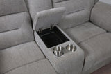 Gilson 2-piece Chenille Upholstered Reclining Sofa Set Grey - 602551-S2
