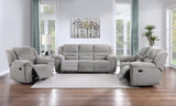 Gilson Chenille Upholstered Reclining Loveseat Grey - 602552