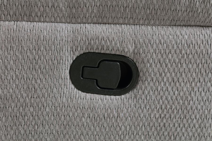 Gilson Chenille Upholstered Glider Recliner Chair Grey - 602553