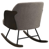 Paige Boucle Upholstered Mid Back Rocking Chair Taupe - 602626