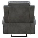 Raelynn Upholstered Track Arm Recliner Grey - 603193