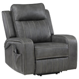 Raelynn Upholstered Power Lift Recliner Chair Grey - 603194P