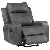 Raelynn Upholstered Power Lift Recliner Chair Grey - 603194P