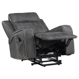 Raelynn Upholstered Power Lift Recliner Chair Grey - 603194P
