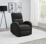 Grant Fabric Upholstered Power Recliner Chair Charcoal Grey - 603293P