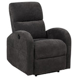 Grant Fabric Upholstered Power Recliner Chair Charcoal Grey - 603293P