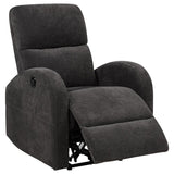 Grant Fabric Upholstered Power Recliner Chair Charcoal Grey - 603293P