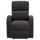 Grant Fabric Upholstered Power Recliner Chair Charcoal Grey - 603293P