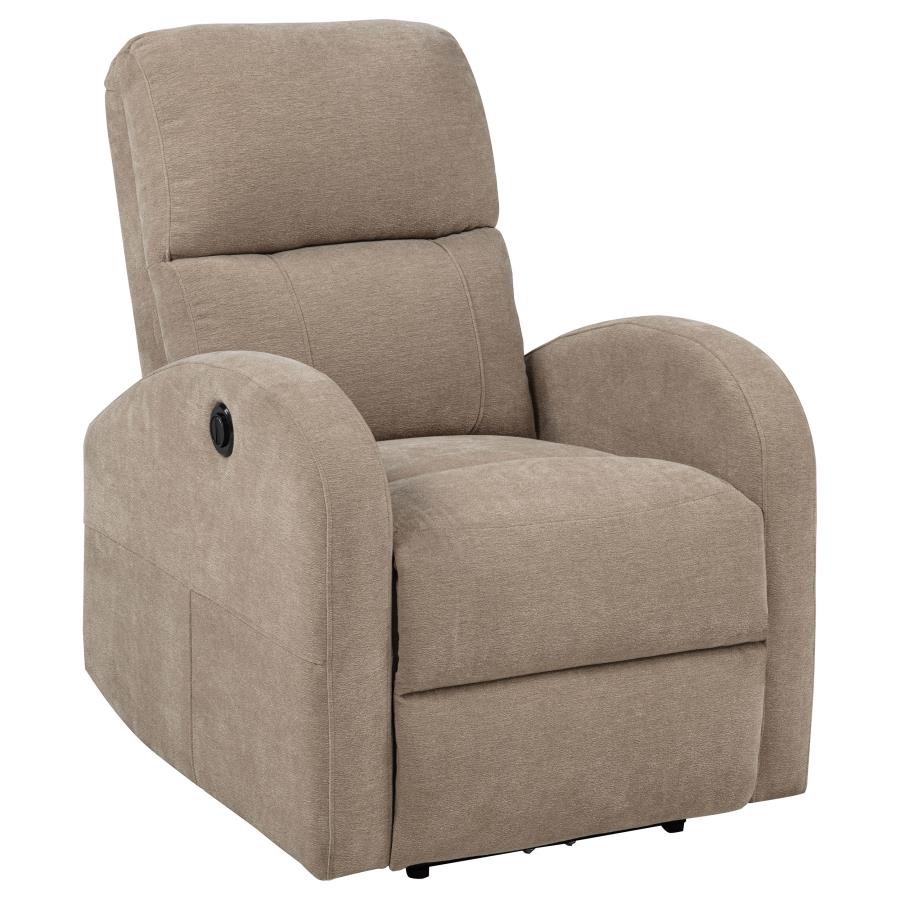 Grant Fabric Upholstered Power Recliner Chair Camel - 603303P