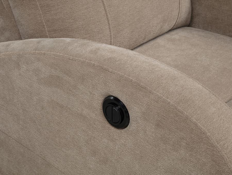 Grant Fabric Upholstered Power Recliner Chair Camel - 603303P