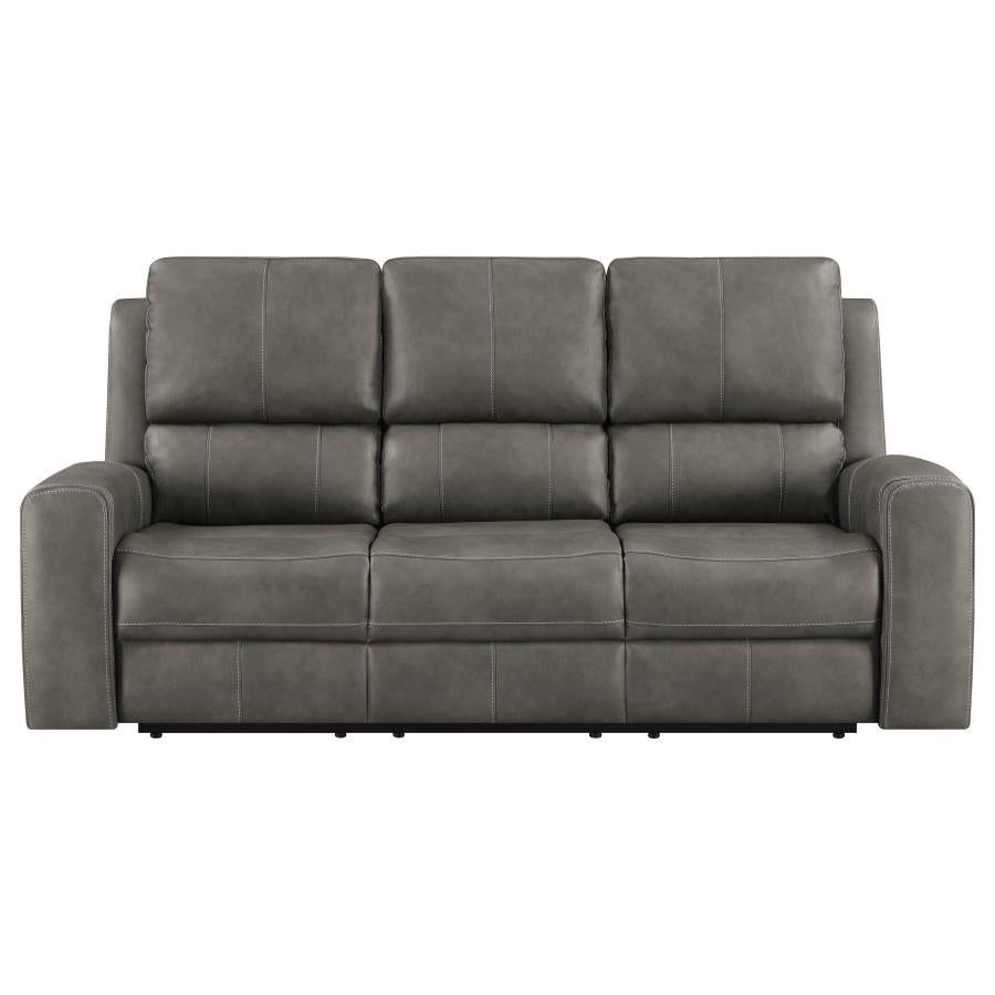 Brickston Triple Power Reclining Sofa Charcoal - 603431PPP