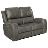 Brickston Triple Power Reclining Loveseat Charcoal - 603432PPP