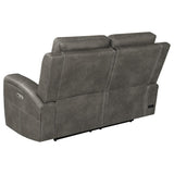 Brickston Triple Power Reclining Loveseat Charcoal - 603432PPP
