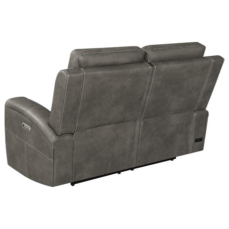 Brickston Triple Power Reclining Loveseat Charcoal - 603432PPP