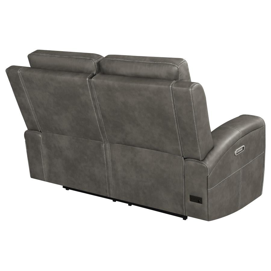 Brickston Triple Power Reclining Loveseat Charcoal - 603432PPP