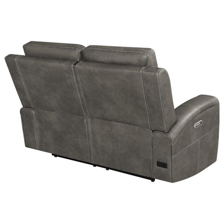 Brickston Triple Power Reclining Loveseat Charcoal - 603432PPP