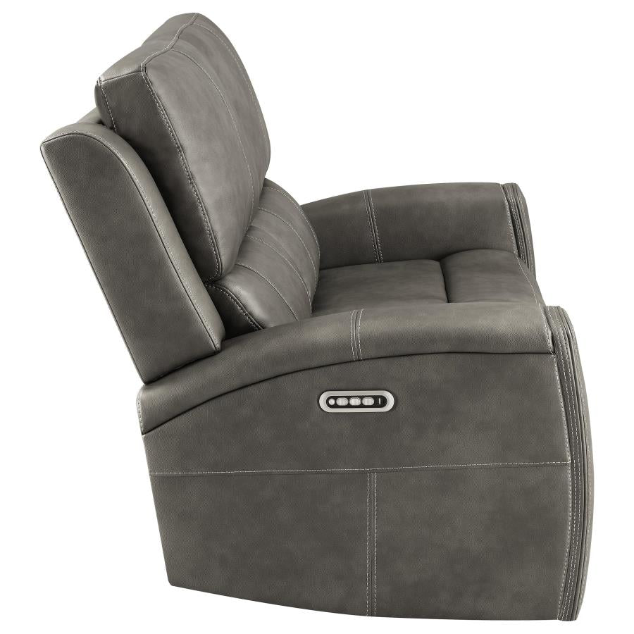 Brickston Triple Power Reclining Loveseat Charcoal - 603432PPP